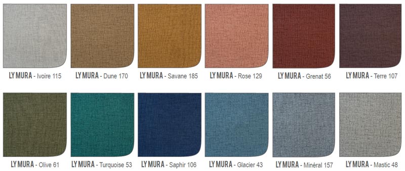 Voilage faux-unis LY MURA - Collection TRANSPARENCE
