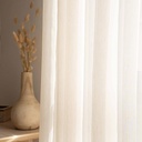 Voilage rayé FOLK - Collection TRANSPARENCE
