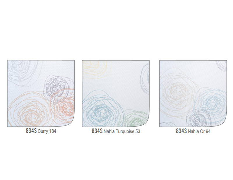 Voilage imprimé 834 S NAHIA - Collection TRANSPARENCE