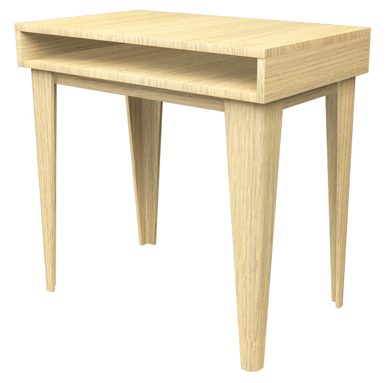 BUREAU BOIS LENA 1 NICHE - 55 x 80 x Ht.75 cm
