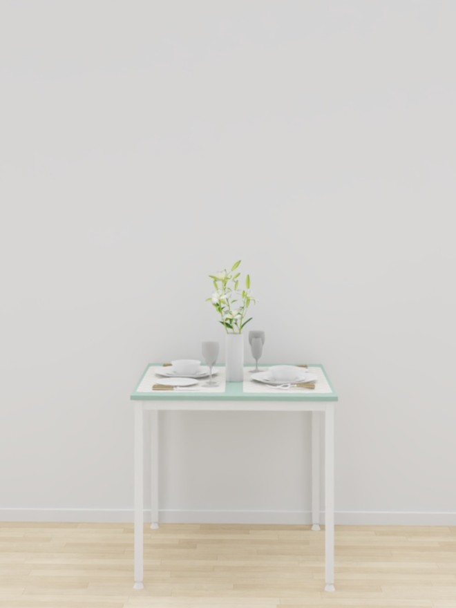 TABLE 4 PIEDS SACHA - 80 x 160 x Ht.75 cm