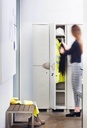 ARMOIRE RESINE MARIO 1 PORTE - 35x45xHt.184 cm