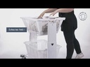 CHARIOT PORTE CORBEILLE - Réglable en hauteur - vidéo