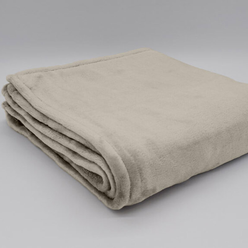 PLAID MICROFIBRE MALO - SABLE 23 - 130 x 160 cm