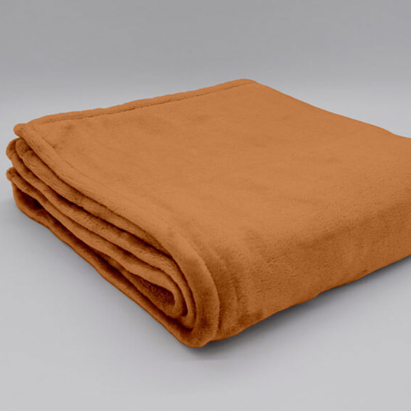 PLAID MICROFIBRE MALO - WHISKY - 130 x 160 cm