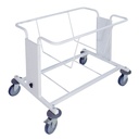 CHARIOT PORTE CORBEILLE - Réglable en hauteur