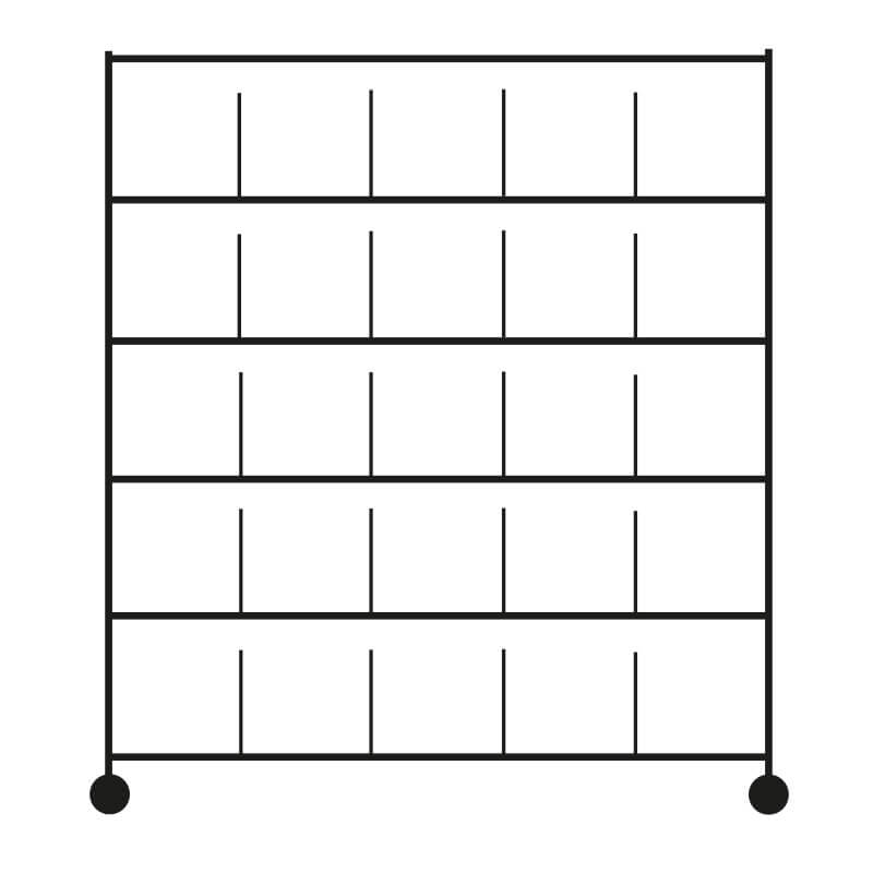 CHARIOT DISTRIBUTION LINGE PROPRE - 25 casiers