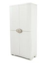 ARMOIRE RESINE MARIO 2 PORTES - 90x45xHt.184 cm