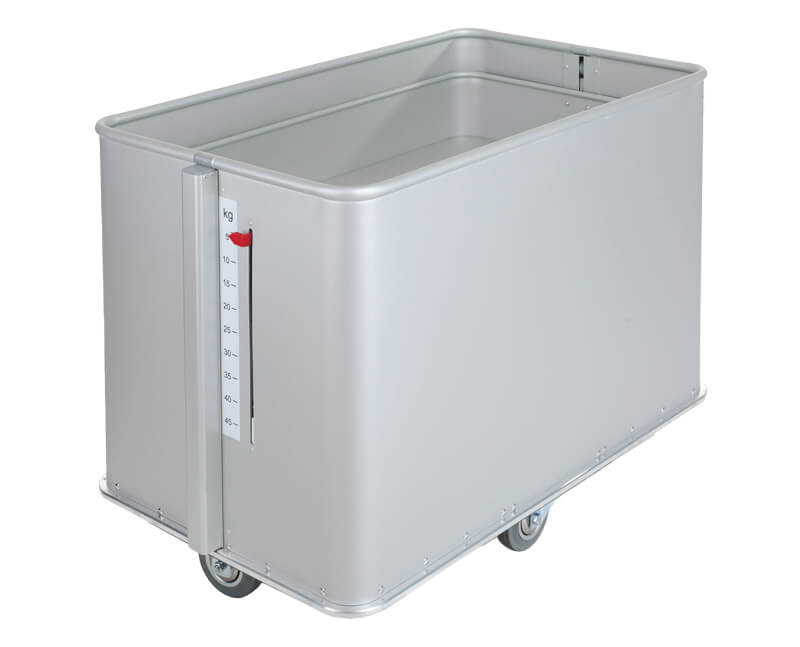 CHARIOT FOND MOBILE AVEC LECTURE DU POIDS - 336 Lt.