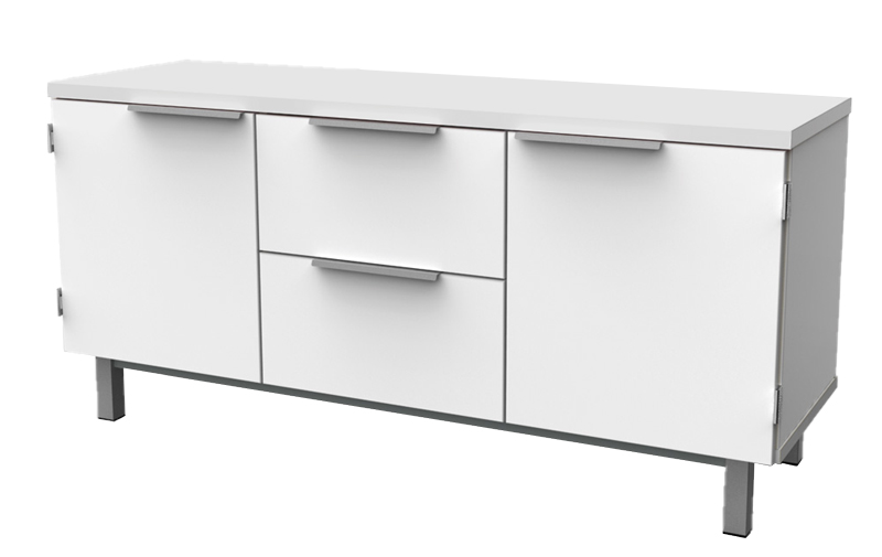 BUFFET 2 PORTES 2 TIROIRS - 120 x 45 x Ht.76 cm