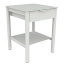 CHEVET METALLIQUE MATEO AVEC TIROIR - 35x35xHt.43 cm