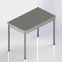 TABLE DE TRI INOX - 1 plateau - 1400 x 700 x Ht. 910 mm