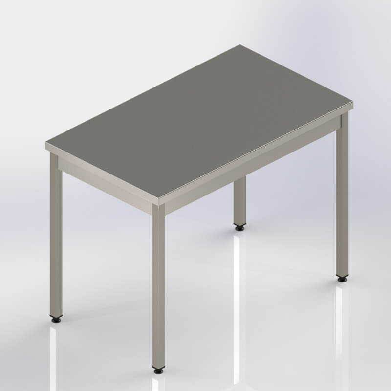 TABLE DE TRI INOX FIXE - 1 plateau - 1200 x 700 x Ht. 900 mm