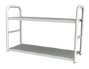 ETAGERE MURALE METALLIQUE MATEO - 80x31xHt.53 cm