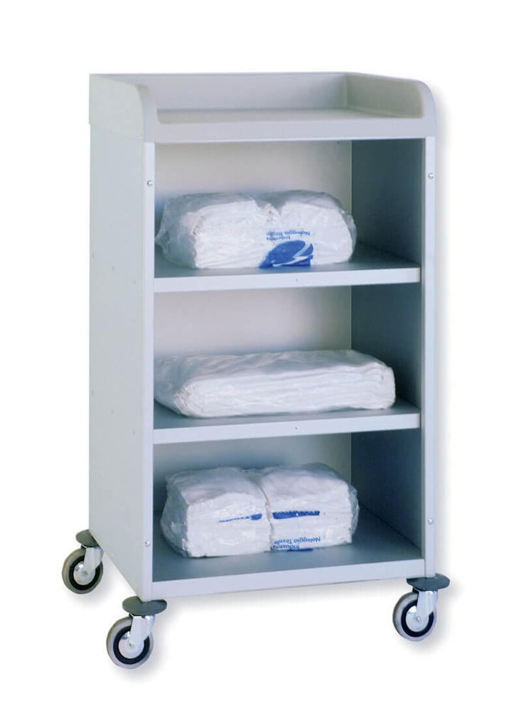 CHARIOT ETAGERES 3 NIVEAUX - 740x535xHt.1190 mm