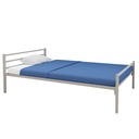 LIT METAL 3 TRAVERSES SACHA + SOMMIER TREILLIS - 120x190cm