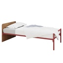 LIT TETE BOIS SACHA + SOMMIER TREILLIS - 90x200cm