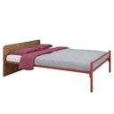 LIT TETE BOIS SACHA + SOMMIER TREILLIS - 140x190cm