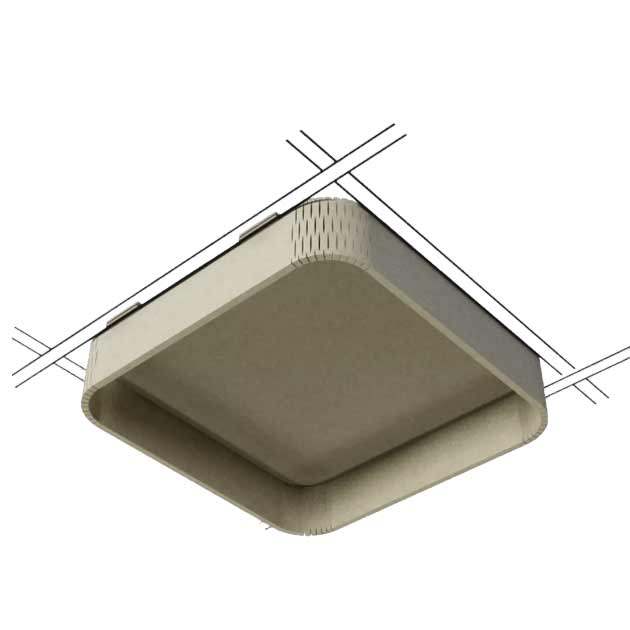 CUBE ACOUSTIQUE TIZIANA - Forme GALET CREUX