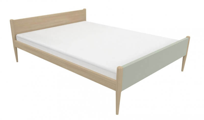 LIT BOIS CECILE SANS SOMMIER - 120 x 190 cm