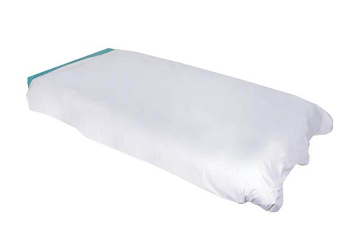[4907-160220 | BLANC] PROTECTION DE COUETTE BRAVANE BLANC - 160 x 220 cm