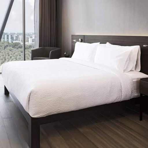 [5217-200200] HOUSSE DE COUETTE ODYSSEE - PC Blanc - 200 x 200 cm