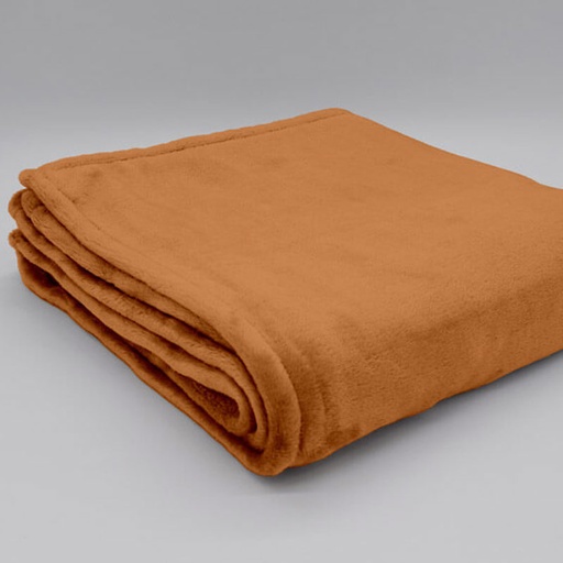 [5762-130160 | WHISKY] PLAID MICROFIBRE MALO - WHISKY - 130 x 160 cm