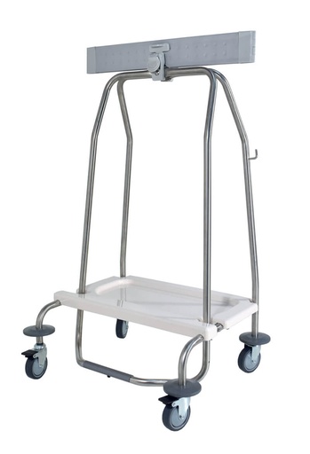 CHARIOT PORTE-SAC HERMETIQUE - 600 x 490 x Ht. 990 mm