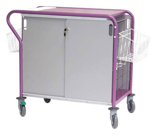 CHARIOT CHANGE FERME - 20 à 30 patients - 1285x630xHt.994 mm