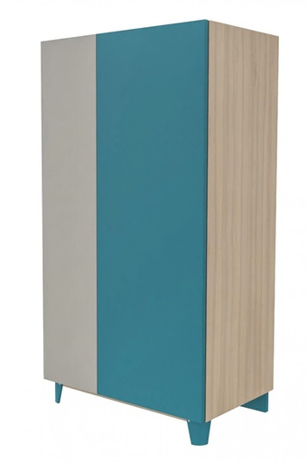 ARMOIRE BOIS LENA 2 PORTES - 100x60xHt.180 cm