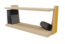 ETAGERE MURALE BOIS LENA - 70 x 28 x Ht.38 cm