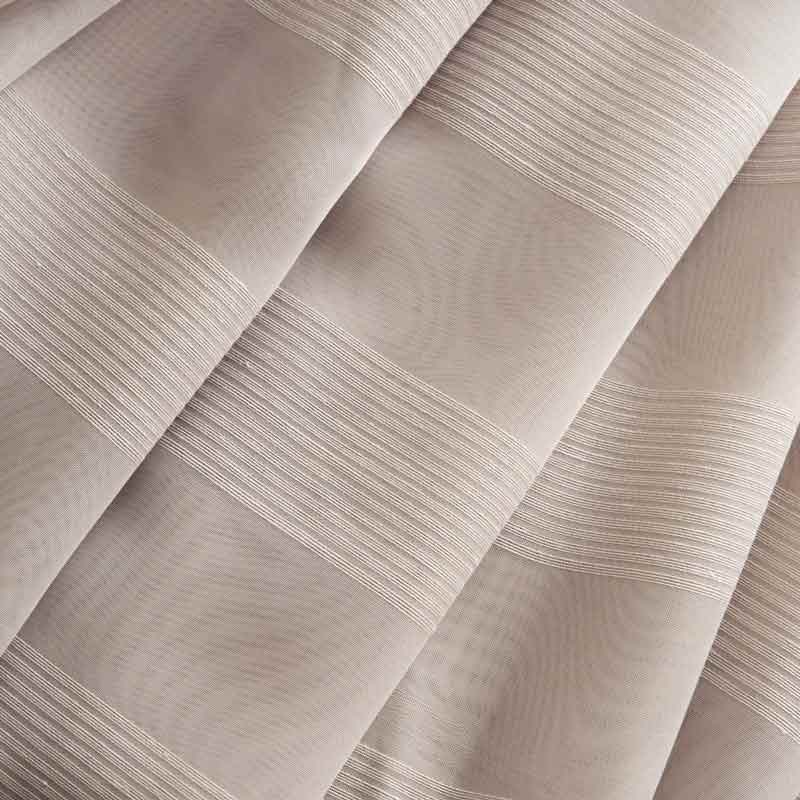 Voilage rayé FOLK - Collection TRANSPARENCE
