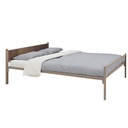 LIT TETE METAL/BOIS SACHA + SOMMIER TREILLIS - 140x190cm