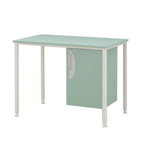[MOM-SA33-120060] BUREAU AVEC NICHE + PORTE SACHA - 120x60xHt.75cm