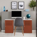 BUREAU 2 CASIERS COOPER - 130 x 50 x Ht.68 cm