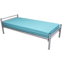 LIT METAL ELIO - 3 TRAVERSES + SOMMIER TREILLIS - 80x190cm