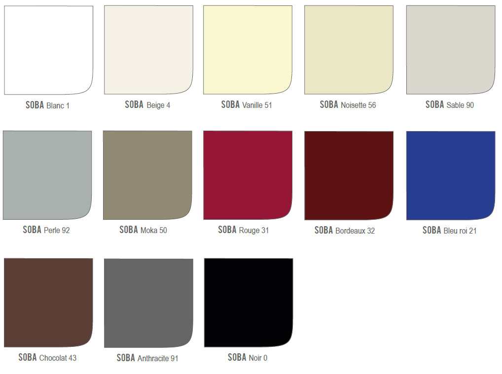 NAPPE UNIE SOBA 33-108 - nuancier