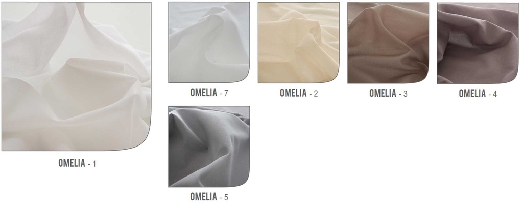 Voilage OMELIA - Collection TRANSPARENCE