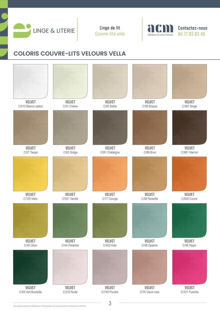 COUVRE-LIT VELLA - 220 x 260 cm