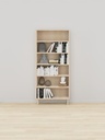 BIBLIOTHEQUE MELAMINE SACHA - 80x30xHt.180cm