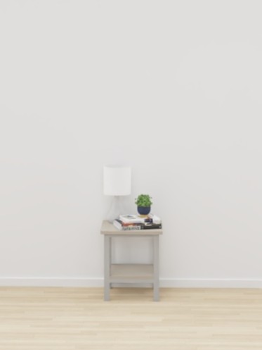 CHEVET 2 TABLETTES SACHA - 35x35xHt.40cm