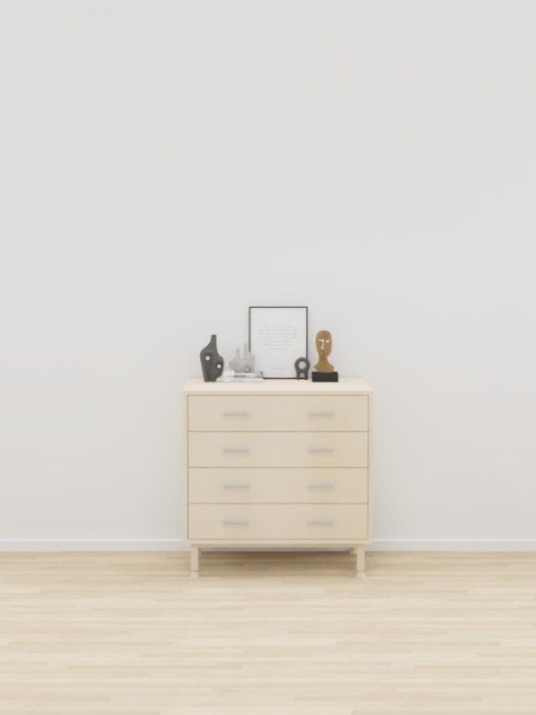 COMMODE 4 TIROIRS SACHA - 80x51xHt.80cm