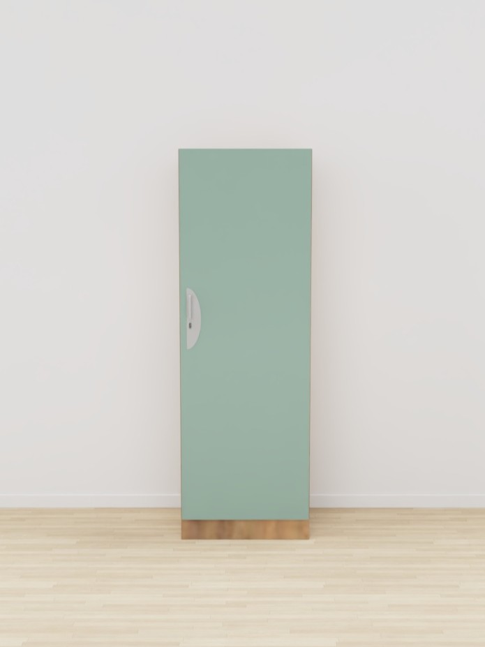 ARMOIRE 1 PORTE AVEC NICHE LUCAS - 60x58xHt.180cm