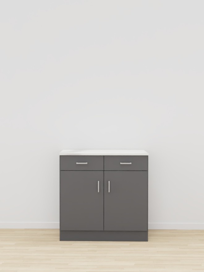 BUFFET 2 PORTES 2 TIROIRS LUCAS - 87x52xHt.87cm