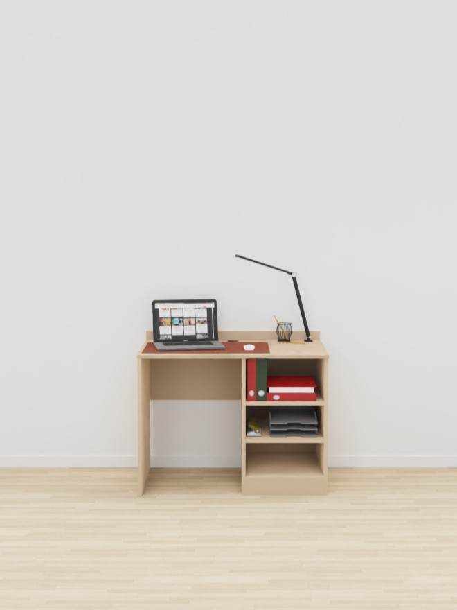 BUREAU AVEC NICHE LUCAS - 100x60xHt.75cm