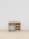 BUREAU AVEC NICHE LUCAS - 120x60xHt.75cm