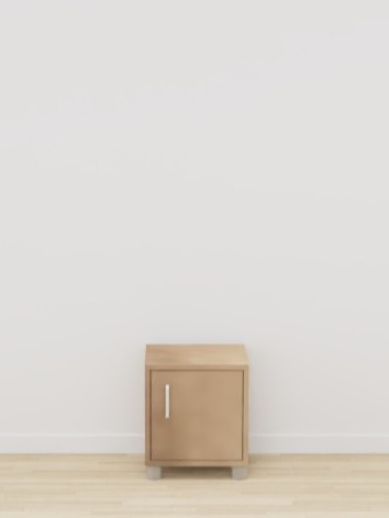 CHEVET AVEC PORTE LUCAS - 35x35xHt.40cm