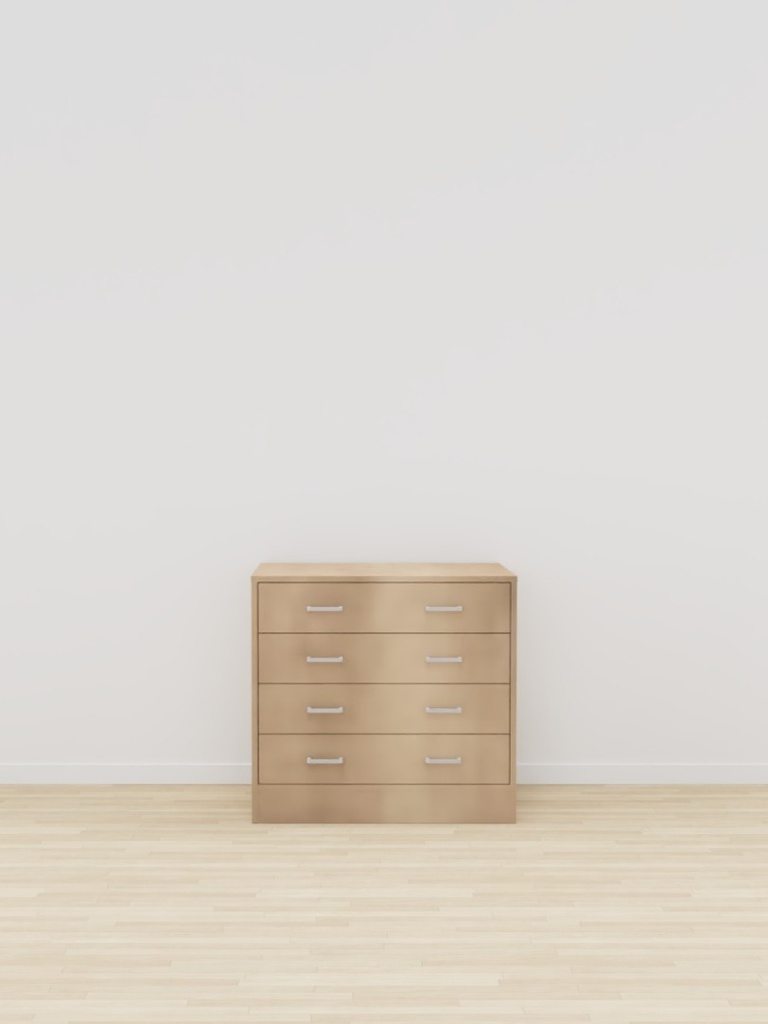 COMMODE 4 TIROIRS LUCAS - 80x51xHt.75cm