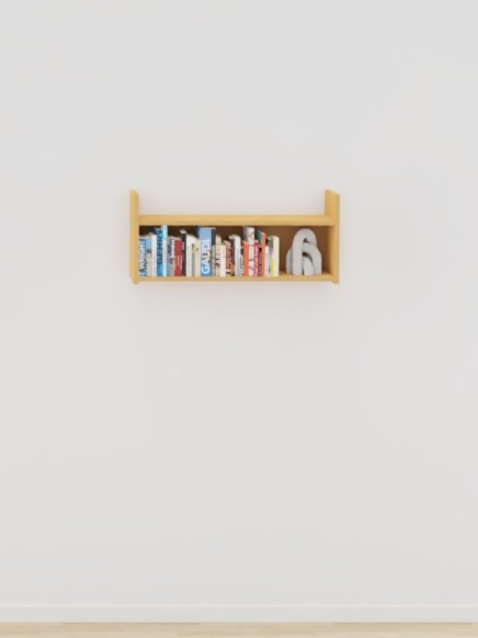 ETAGERE MURALE 2 TABLETTES LUCAS - 80x20,7xHt.35cm