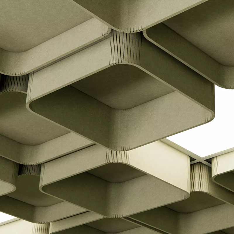 CUBE ACOUSTIQUE TIZIANA - Forme GALET CREUX